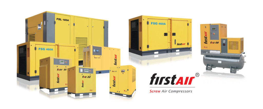 Máy nén khí trục vít FirstAir FASV+ 355A (375HP) | Biến tần tiết kiệm điện công nghiệp