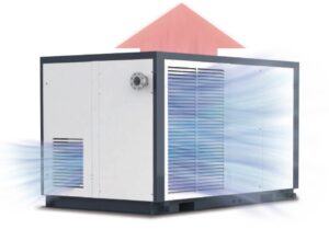 Máy nén khí trục vít biến tần 2 cấp nén Fusheng SA+400 (400kW – 540HP)